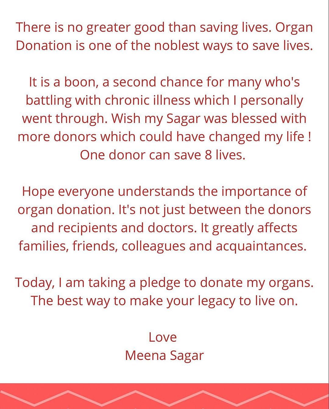 "என் கணவருக்கு யாரும் செய்யவில்லை.. அதனால் நான் செய்கிறேன்.." நடிகை மீனாவின் உருக்கமான பதிவு !