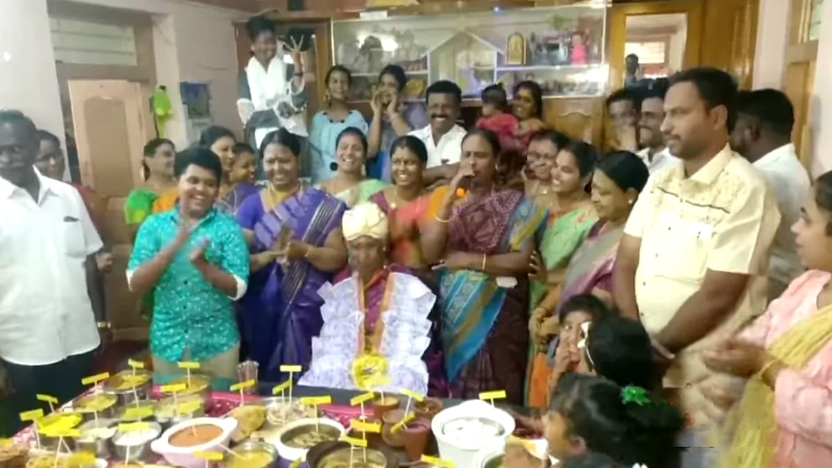 "ஏனென்றால் உன் பிறந்தநாள்.." - 80 வயது மூதாட்டிக்கு 80 வகையான சாப்பாடு.. நெகிழ வைத்த குடும்பத்தினர் !