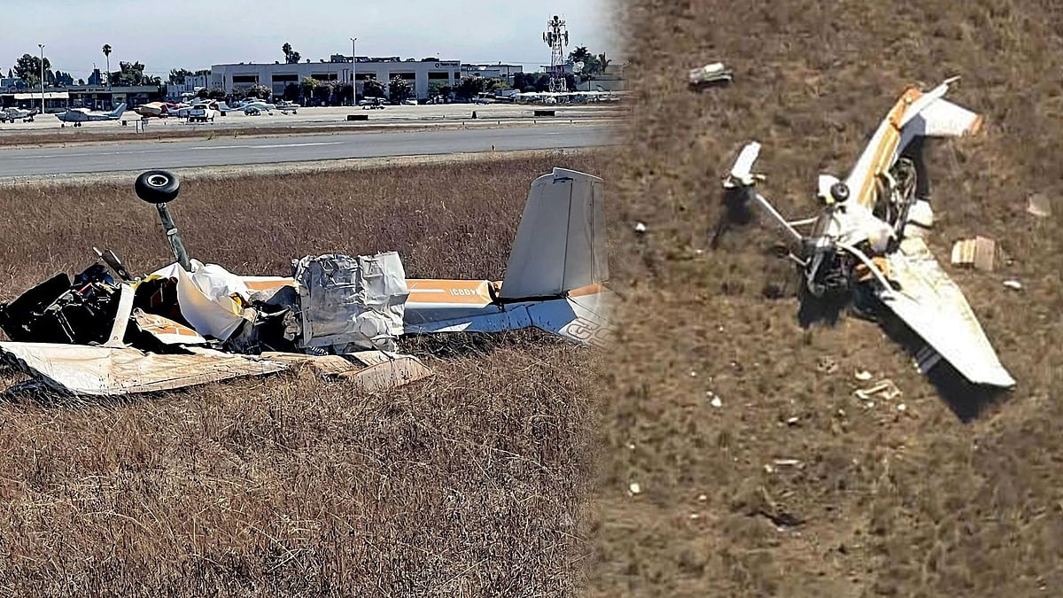 நடுவானில் நேருக்கு நேர் மோதிக் கொண்ட 2 விமானங்கள்.. அமெரிக்காவில் நடந்த பயங்கர விபத்து!