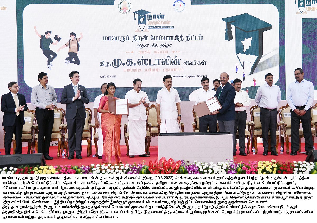 உலகின் முக்கிய பொறுப்புகளில் தமிழ்நாட்டு இளைஞர்கள் அமர வேண்டும்.. தனது ஆசையை வெளிப்படுத்திய முதலமைச்சர்!