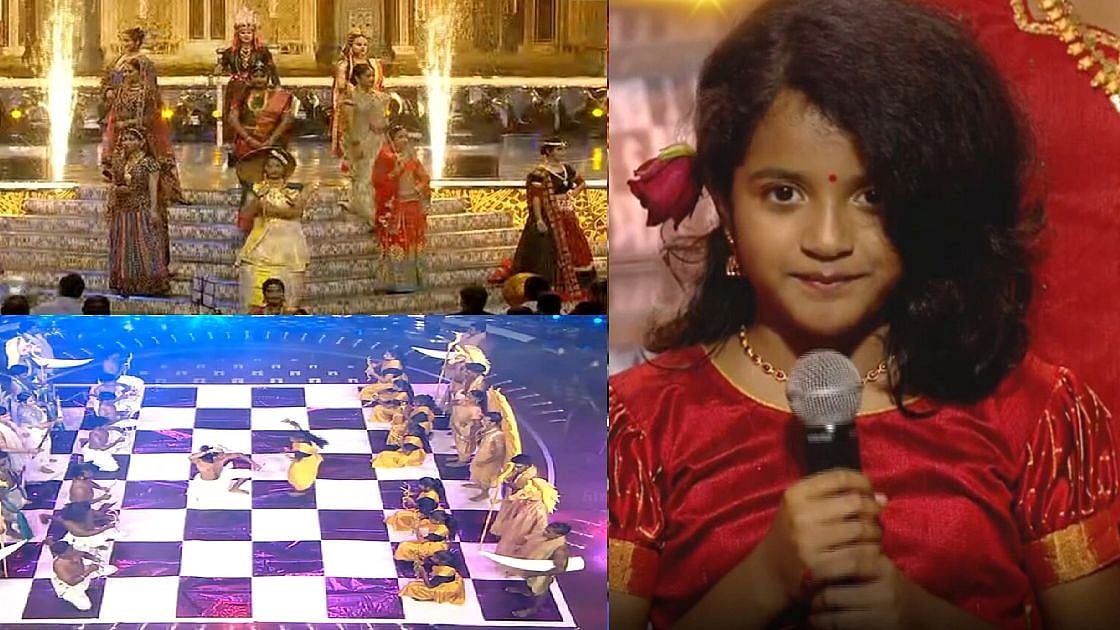 செஸ் ஒலிம்பியாட்  நிறைவு விழா :தமிழ்தாய் வாழ்த்துப் பாடிய நடிகர் சிவகார்த்திகேயனின் மகள் ! 