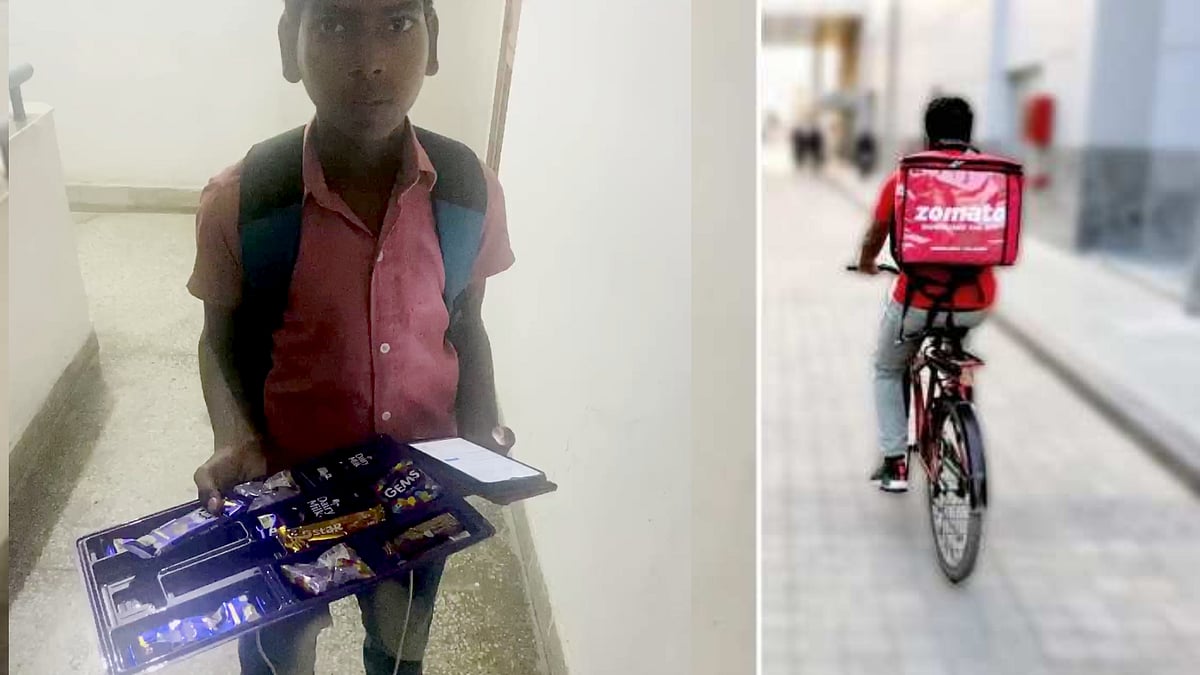 "காலையில் பள்ளி.. மாலையில் டெலிவரி.." - குடும்ப வறுமை காரணமாக டெலிவரி பாயாக மாறிய பள்ளி சிறுவன் !