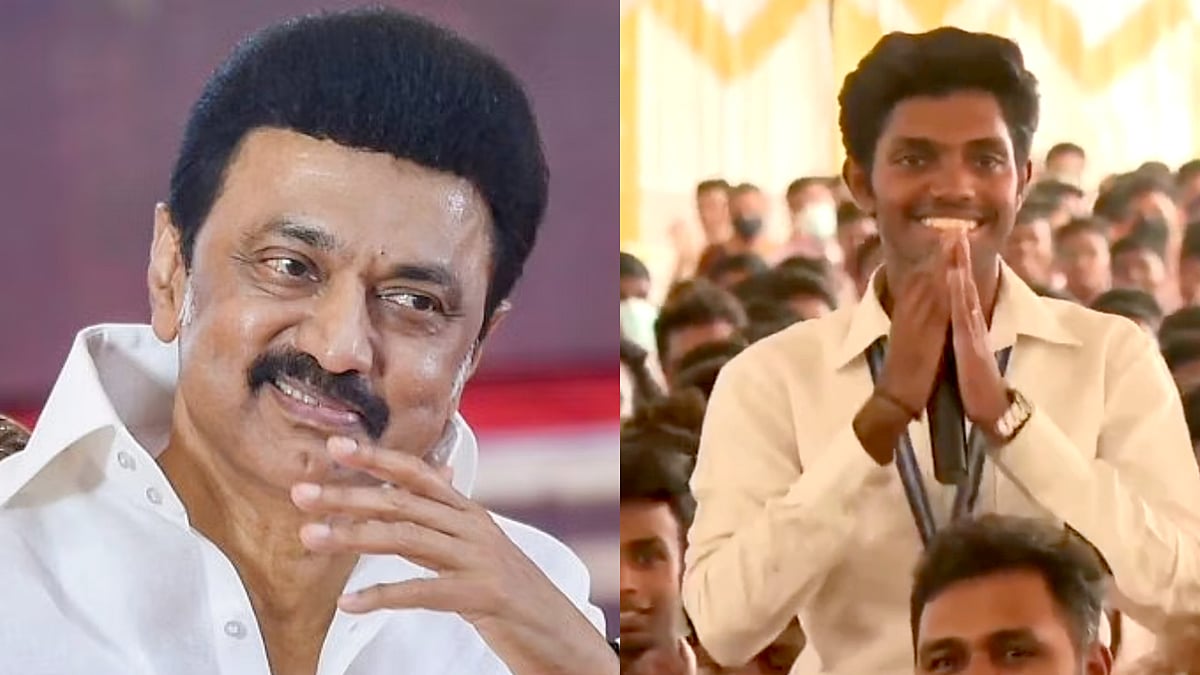 "எங்களுக்கு தெய்வமா எங்க முதலமைச்சர் இருக்காரு.." - கல்லூரி விழாவில் முதலமைச்சரை புகழ்ந்த மாணவர் !