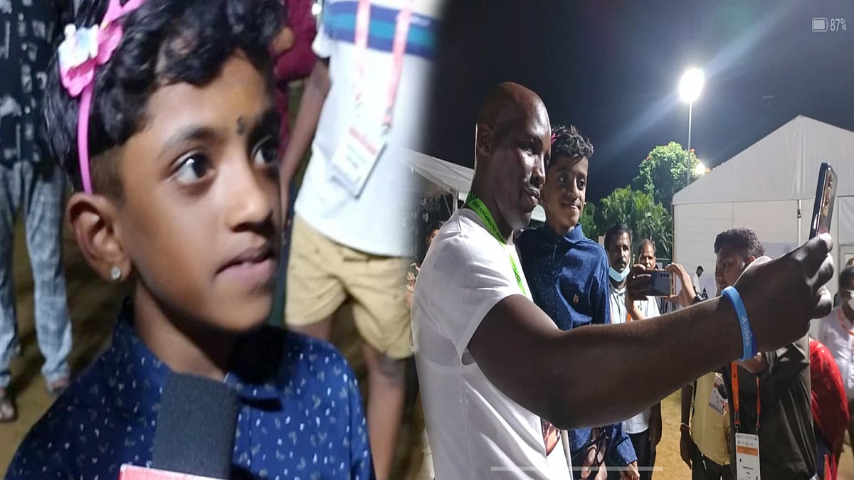 chess olympiad : வெளிநாட்டவரை தோற்கடித்த 7 வயது சிறுமி ! - அரசு பள்ளி மாணவியால் நெகிழ்ச்சி !