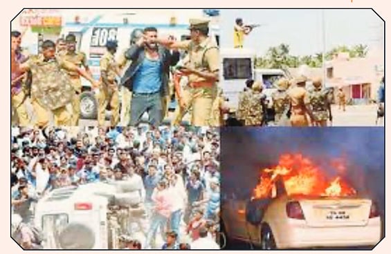 துப்பாக்கி குண்டு v/s பெட்ரோல் குண்டு.. அ.தி.மு.க, பா.ஜ.க-வின் வன்முறை அரசியலை நையாண்டி செய்த சிலந்தி!