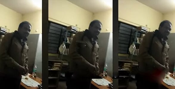 காவல்நிலையத்தை ஒயின்ஷாப்பாக மாற்றிய கர்நாடகா போலிஸ்: இணையத்தில் வைரலாகும் அதிர்ச்சி வீடியோ!