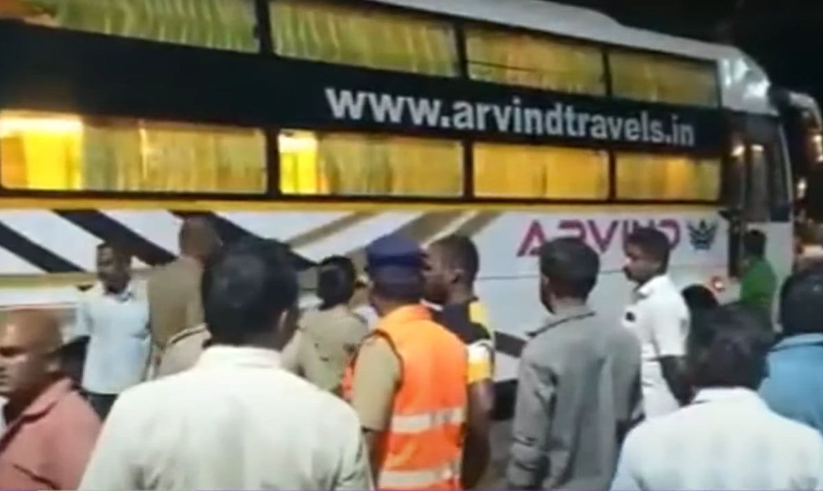 தனியார் ஆம்னி பேருந்து மீது மோதிய லாரி.. 6 பேர் உயிரிழப்பு.. நள்ளிரவில் நடந்த கோர சம்பவம் !