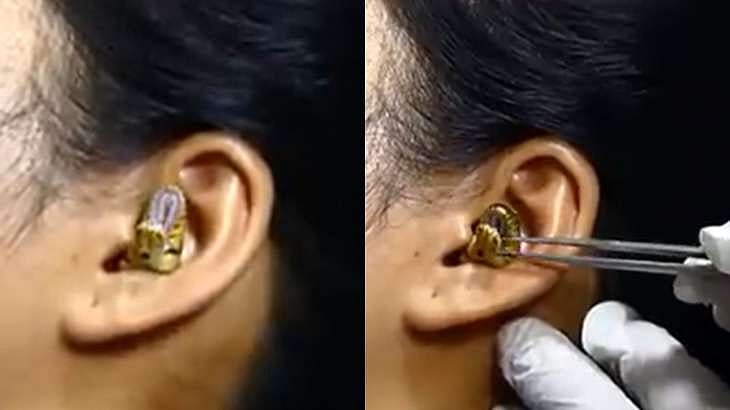 பெண்ணின் காதுக்குள் புகுந்த பாம்பு.. இணையத்தில் வைரலாகி வரும் பகீர் வீடியோ!