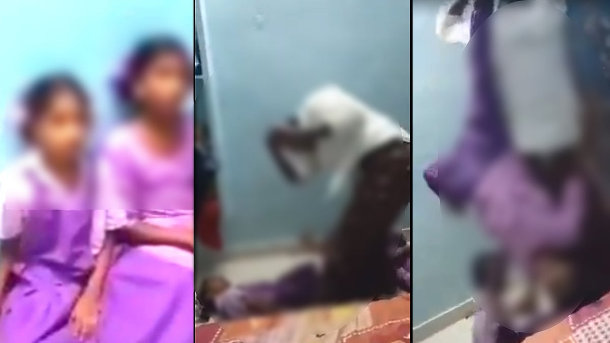 பெற்ற மகள்கள் மீது கொடூர தாக்குதல்.. வீடியோ எடுத்து மனைவிக்கு மிரட்டல் விடுத்த கணவன்.. ஆந்திராவில் கோரம்!