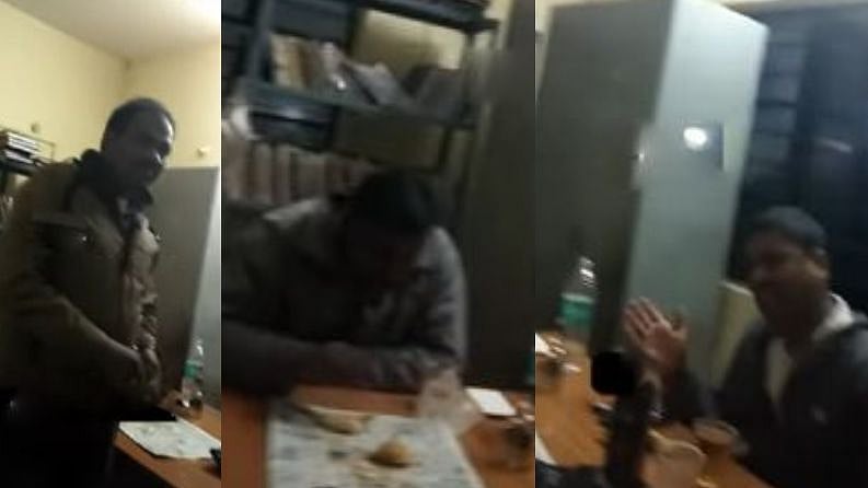 காவல்நிலையத்தை ஒயின்ஷாப்பாக மாற்றிய கர்நாடகா போலிஸ்: இணையத்தில் வைரலாகும் அதிர்ச்சி வீடியோ!