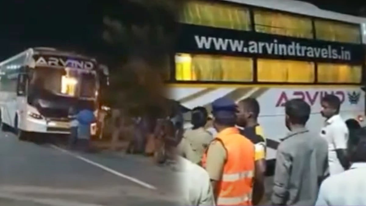 தனியார் ஆம்னி பேருந்து மீது மோதிய லாரி.. 6 பேர் உயிரிழப்பு.. நள்ளிரவில் நடந்த கோர சம்பவம் !