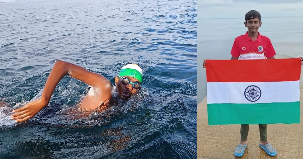 IRELAND TO SCOTLAND: உறையவைக்கும் குளிர்.. 35 கி.மீ தூர கடலில் நீந்தி சாதனை படைத்த 14 வயது தமிழக சிறுவன்!