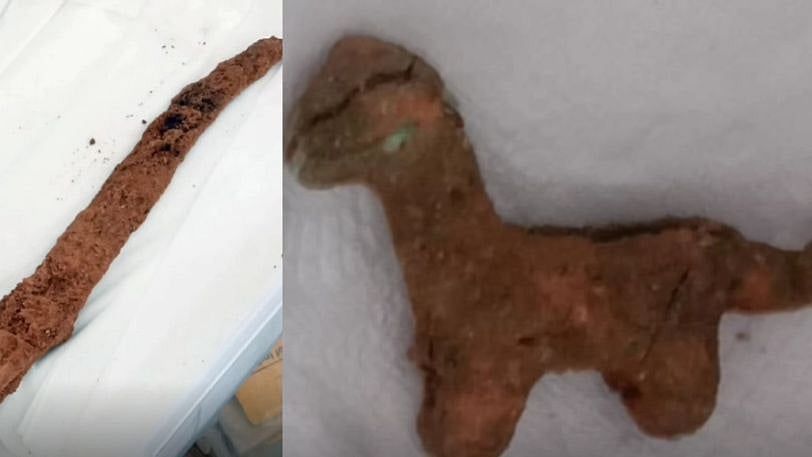 ஆதிச்சநல்லூர் அகழாய்வில் தொடரும் அதிசயம்.. வெண்கலத்தால் ஆன நாய், மான், ஆடு உருவங்கள் கண்டுபிடிப்பு!