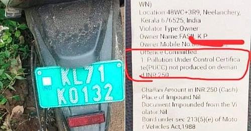 Electric Scooter-க்கு மாசுக்கட்டுப்பாடு சான்றிதழா? -   அபராதம் விதித்த போலிஸார்..  இணையவாசிகள் கிண்டல் ! 