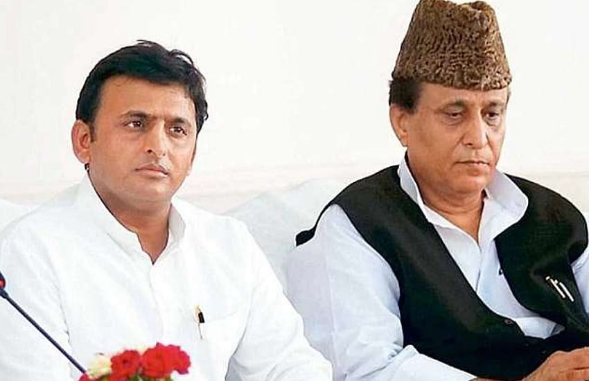 azam khan with akhilesh yadav