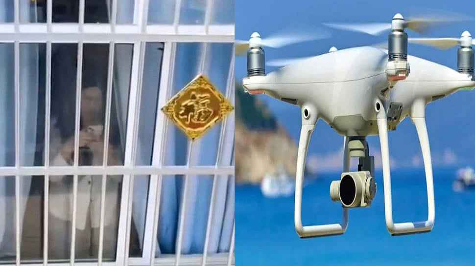 மெசேஜ்க்கு ரிப்ளை செய்யாமல் என்ன வேலை? - ட்ரோன் அனுப்பி ஜன்னல் வழியே கண்காணித்த தோழி ! 