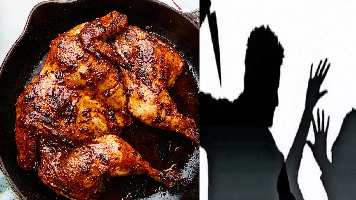 கோழி கறிக்காக மனைவியை தாக்கிய கணவர்.. சண்டையை தீர்க்க வந்த பக்கத்து வீட்டுக்காரருக்கு நேர்ந்த சோகம் !