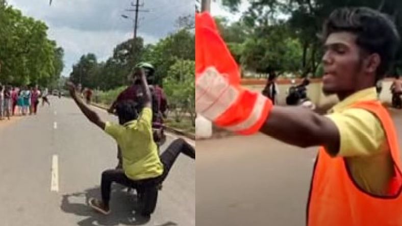 மாணவிகள் முன்பு பந்தா காட்ட நினைத்து பஞ்சரான வாலிபர்..  அதே கல்லூரி வாசலில் தண்டனை கொடுத்த நீதிமன்றம்!