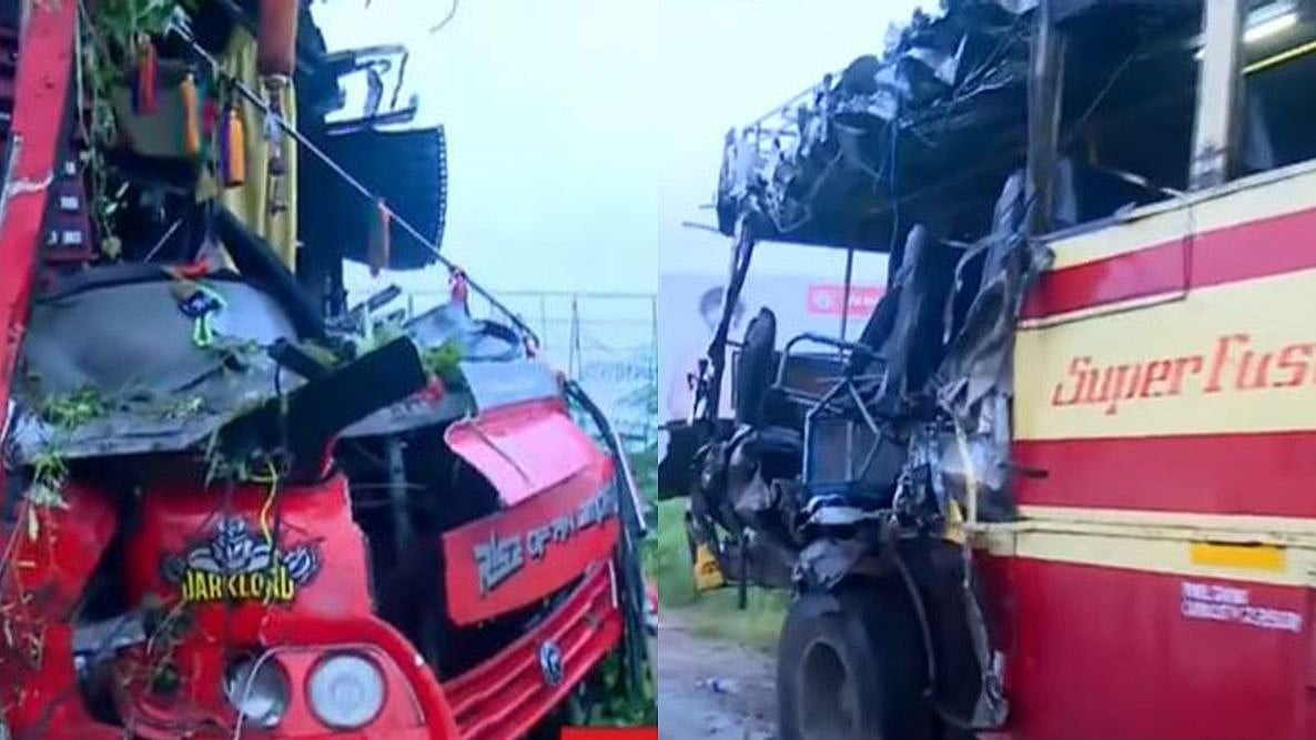 கேரளாவில் கோர விபத்து.. KSRTC பேருந்து மீது மோதிய சுற்றுலா பேருந்து.. 5 பள்ளி மாணவர்கள் உட்பட 9 பேர் பலி!