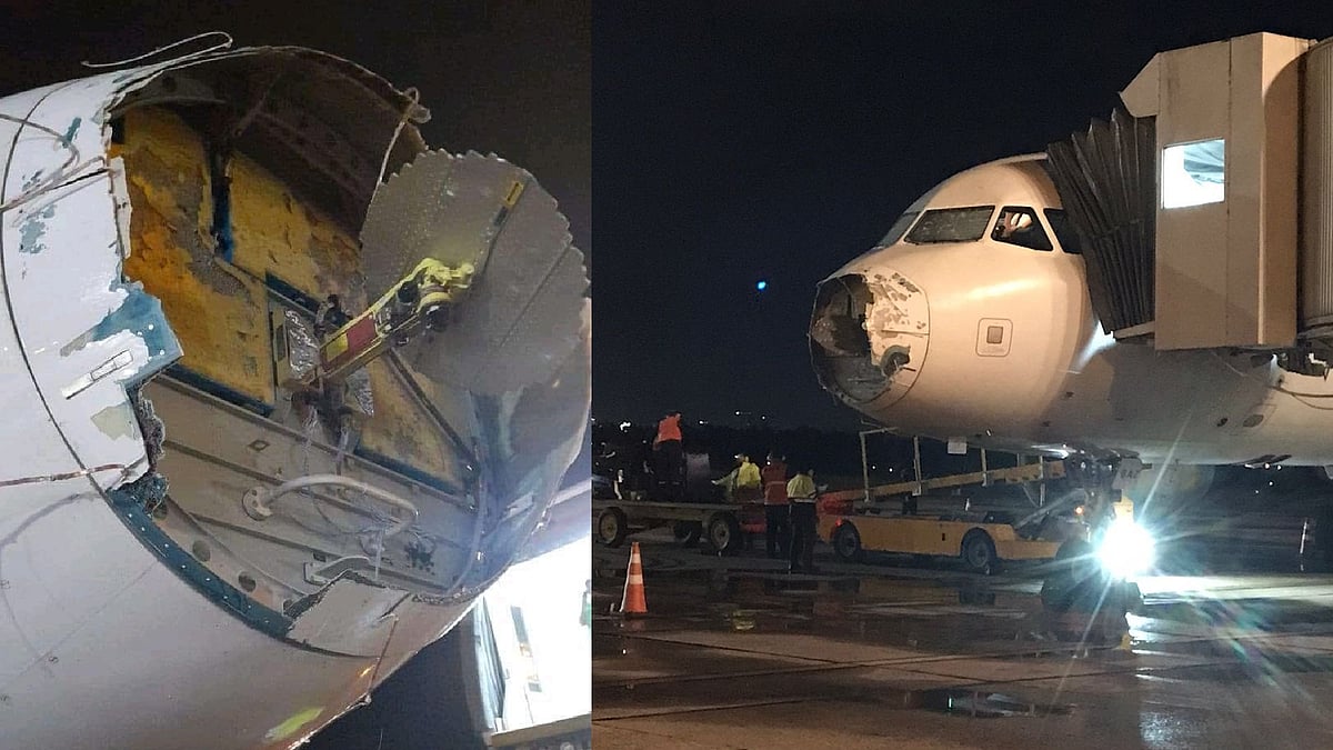 நடுவானில் திடீரென ஏற்பட்ட புயல்.. உடைந்த விமான பாகங்கள்.. இறுதியில் நிகழ்ந்த அதிசயம் ! அதிர்ச்சி வீடியோ !