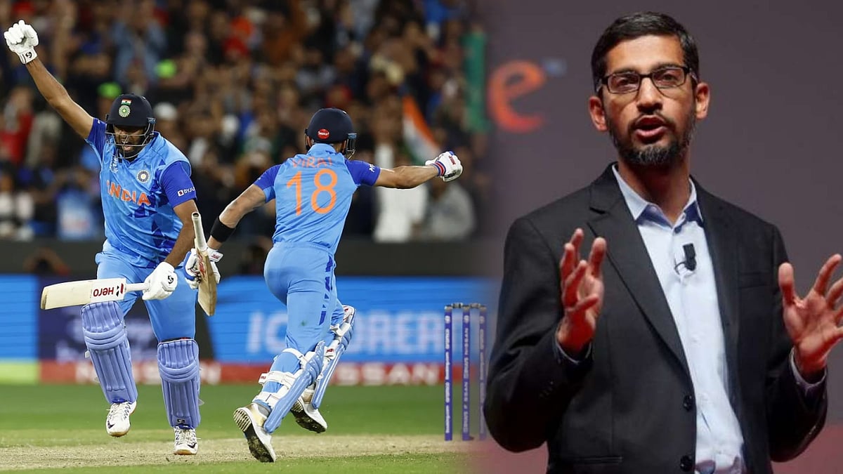india vs pakistan : கிண்டலடித்த பாகிஸ்தான் ரசிகருக்கு google ceo சுந்தர் பிச்சை பதிலடி.. வைரல் ட்வீட்!