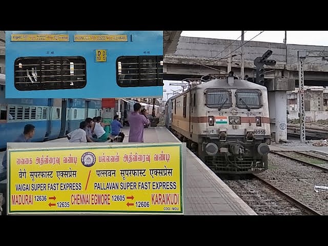 மதுரை To சென்னை - அதிவிரைவில் சென்று சாதனை படைத்த  வைகை எக்ஸ்பிரஸ் ! பழைய சாதனை தகர்ப்பு !