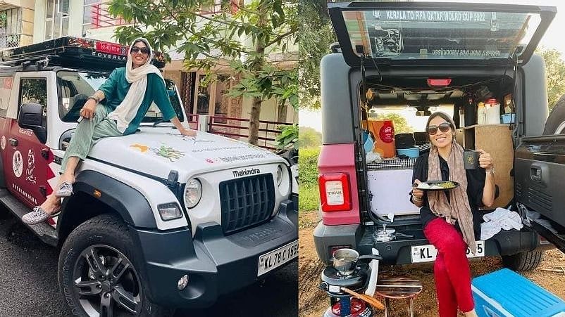 கண்ணூர் TO கத்தார்.. Football உலகக் கோப்பையை காண தனியாக காரில் பயணம் செய்யும் 5 குழந்தைகளின் தாய்! 