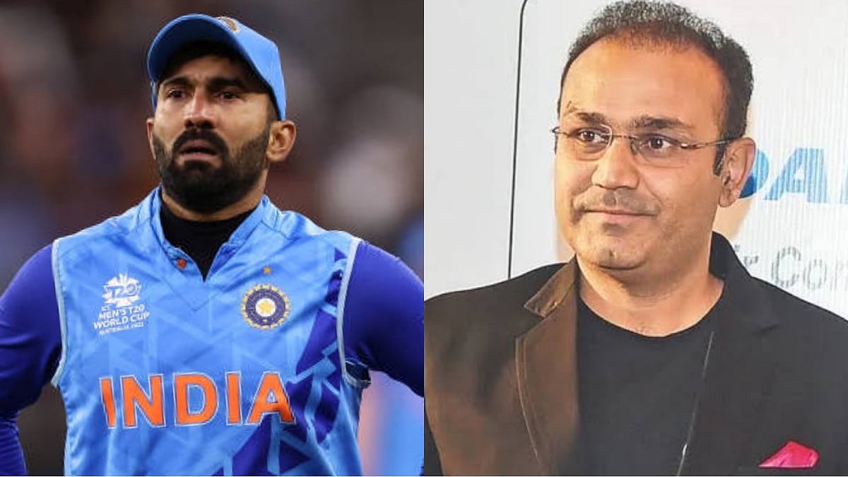 "தினேஷ் கார்த்திக்கை எதுக்கு பெஞ்சில் உக்காரவைத்தீர்கள்?" - அணி நிர்வாகத்திடம் வீரேந்திர சேவாக் காட்டம் !