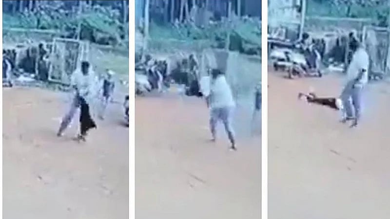 சாலையில் சும்மா நின்று கொண்டிருந்த சிறுமி.. திடீரென்று  தூக்கி வீசிய மர்ம ஆசாமி.. கேரளாவை பதறவைத்த VIDEO!