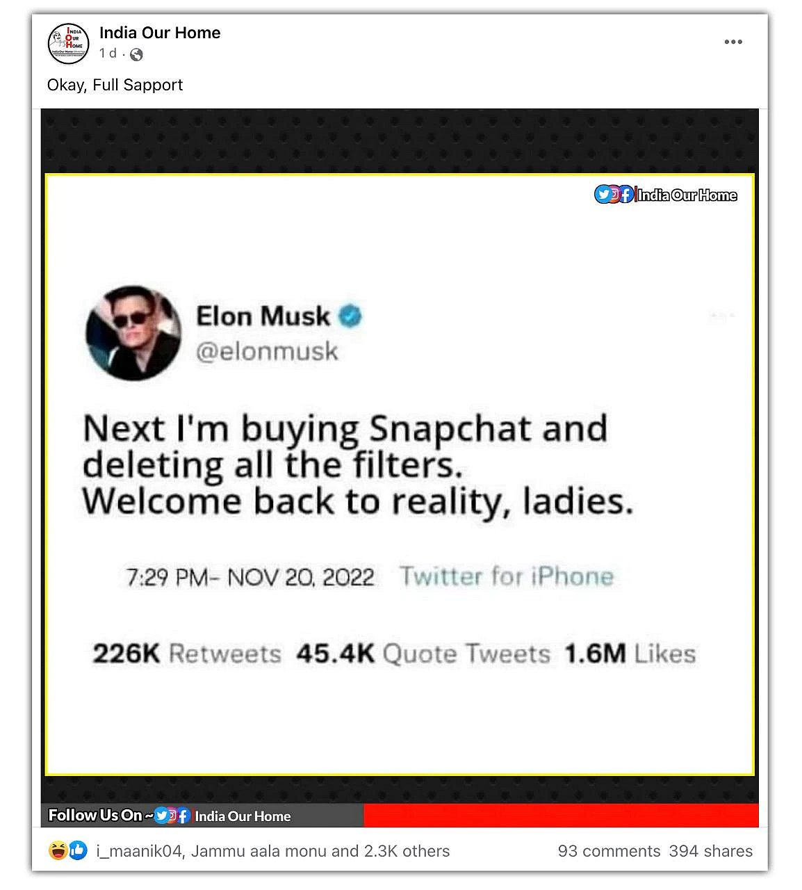 அடுத்ததாக SnapChat-ஐ வாங்கப்போகிறாரா எலான் மஸ்க்? -இணையத்தில் வலம்வரும் ட்வீட்டால் அதிர்ச்சி !