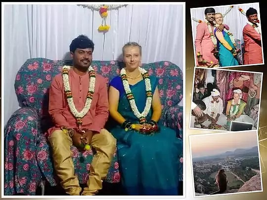 ஆட்டோ டிரைவரை மணந்த பெல்ஜியம் பெண்.. 4 ஆண்டுகளுக்கு முன் சுற்றுலா வந்தபோது மலர்ந்த காதலால் நெகிழ்ச்சி !