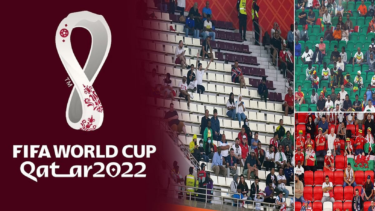 #FIFA2022:போட்டியை பார்க்க போலி ரசிகர்கள்..பணம் கொடுத்து ஆட்களை கூட்டி வருகிறதா கத்தார்? தொடரும் சர்ச்சை!