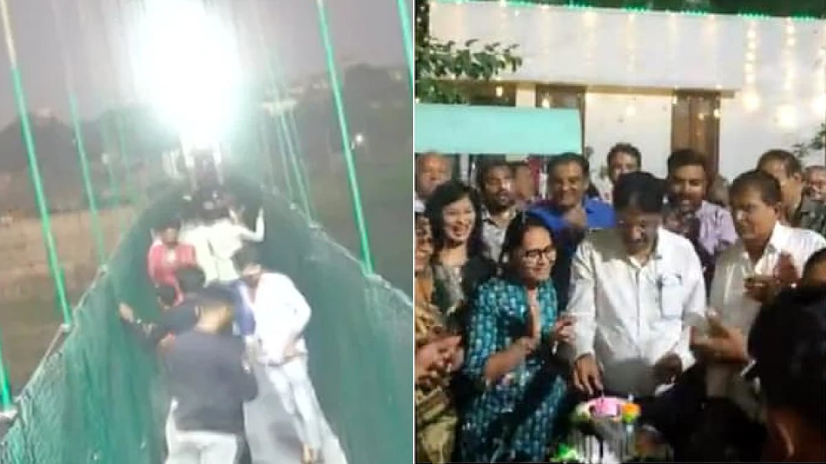 நூற்றுக்கணக்கானோரை பலிவாங்கிய பால விபத்து.. சம்பவத்தன்று கோலாகலமாக பிறந்தநாள் கொண்டாடிய குஜராத் அமைச்சர்!