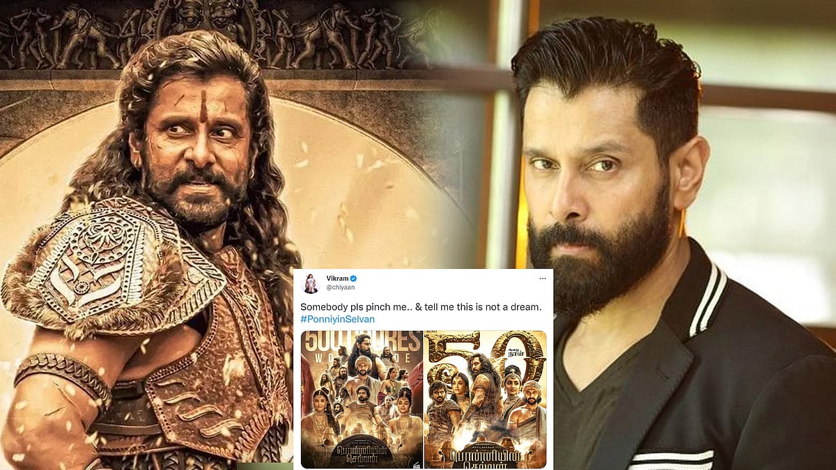 பொன்னியின் செல்வன் வசூல் : "என்னை யாராச்சும் கிள்ளி கனவு இல்லனு சொல்லுங்க.." - வைரலாகும் விக்ரமின் பதிவு!