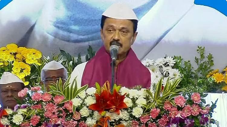 வட இந்தியர் தமிழ் கற்கவேண்டும் என்று சொன்னவர் காந்தியடிகள்! - தமிழ்நாடு முதல்வர் மு.க.ஸ்டாலின் பேச்சு!