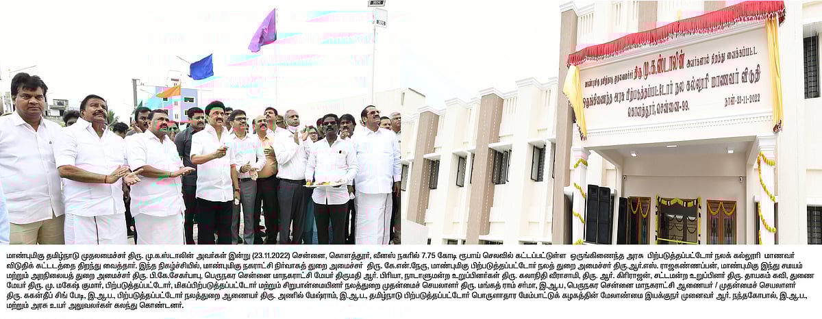 புதிய திட்டப் பணிகளுக்கு அடிக்கல் நாட்டிய முதலமைச்சர்: மாணவர்களுடன் இறகுபந்து 
விளையாடி முதல்வர் அசத்தல்!