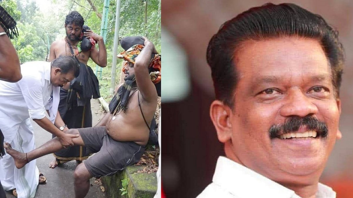 ஐயப்ப பக்தருக்கு தசை பிடிப்பு.. காரில் இருந்து இறங்கி முதலுதவி செய்த  அமைச்சர்.. கேரளாவில் நெகிழ்ச்சி !