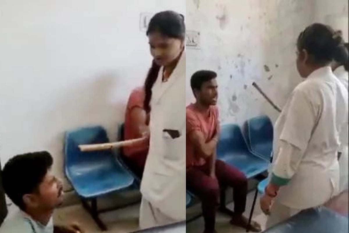 வீடியோ எடுத்த இளைஞர்களை தாக்கிய செவிலியர்கள்.. வெளியான பதறவைக்கும் வீடியோ.. பீகாரில் அதிர்ச்சி !