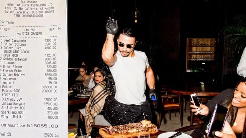 ஒருவேலை சாப்பாட்டுக்கு ரூ. 1 கோடி செலவு செய்த நபர் : tax மட்டும் 6 லட்சம்.. இணையத்தில் வைரலாகும் பில்!