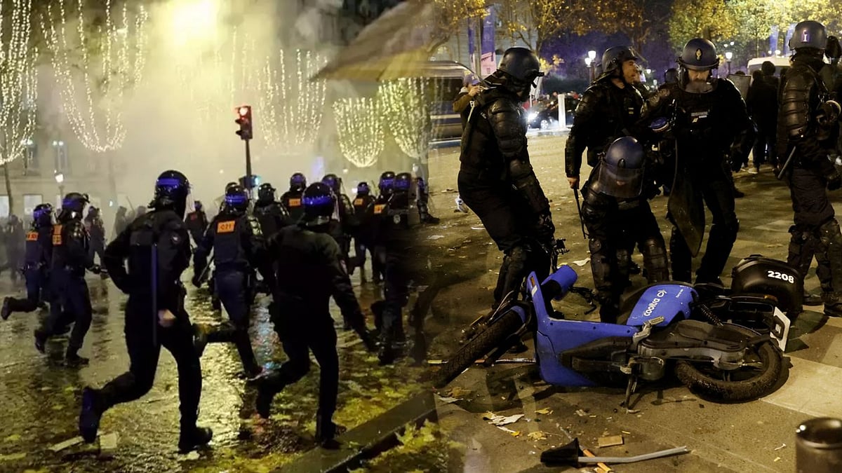 உலகக்கோப்பை இறுதிப்போட்டியில் தோல்வி எதிரொலி.. கலவரத்தில் ஈடுபட்ட ரசிகர்கள்..  பிரான்சில் பரபரப்பு !