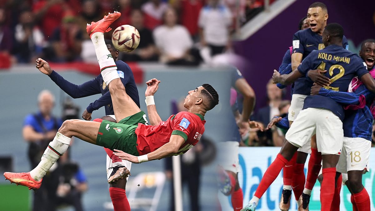 கால்பந்து இறுதிப்போட்டியில் அர்ஜென்டினா -பிரான்ஸ் அணிகள் மோதல்.. தோற்றும் பாராட்டை அள்ளும் மொரோக்கோ !