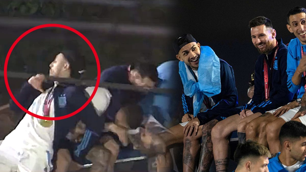 மயிரிழையில் உயிர்தப்பிய மெஸ்ஸி :அதிர்ந்துபோன ரசிகர்கள்..உலகக்கோப்பை வெற்றி கொண்டாட்டத்தின் போது பரபரப்பு!