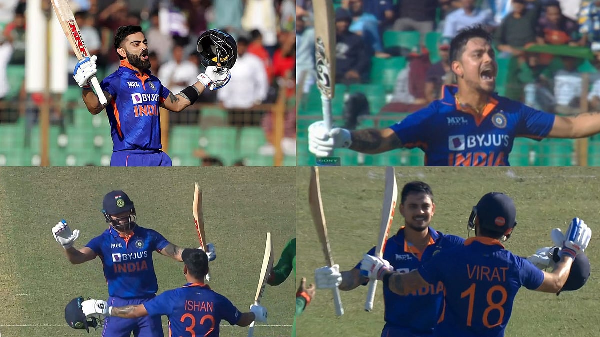 வங்கதேச பந்துவீச்சை சிதறடித்த இஷான் கிஷான் -விராட் கோலி ஜோடி.. உலகசாதனையை சமன் செய்து அசத்திய இந்திய அணி!