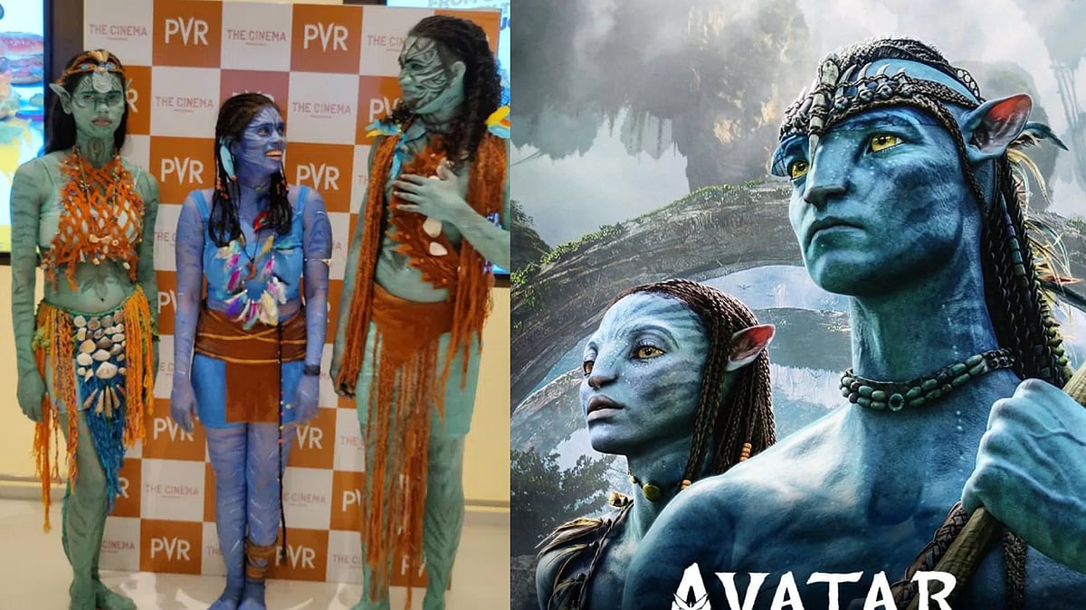 அவதார் சுவாரஸ்யம் : அவதாராக அவதாரம் எடுத்த ஊழியர்கள்.. தனியார் மாலில் ரசிகர்களுக்கு இன்ப அதிர்ச்சி.. 