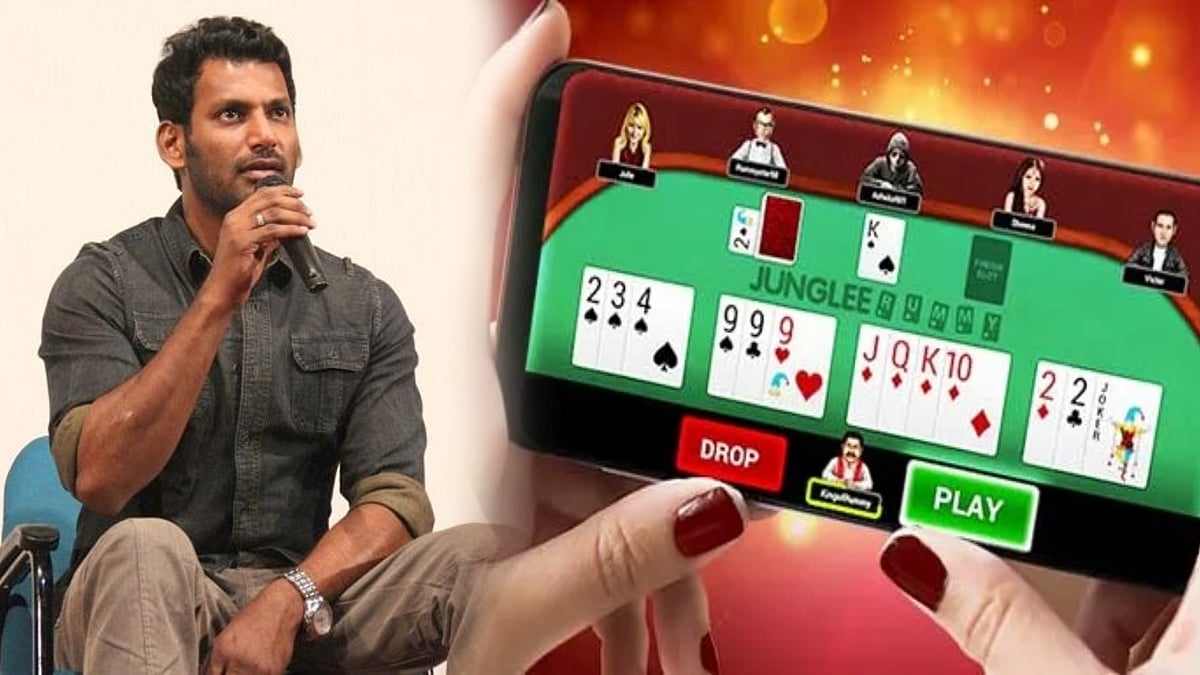 ஆன்லைன் சூதாட்டம் : “உழைத்து சம்பாதிக்கும் பணம் தான் நிலைக்கும்..” - நடிகர் விஷால் காட்டம் ! 