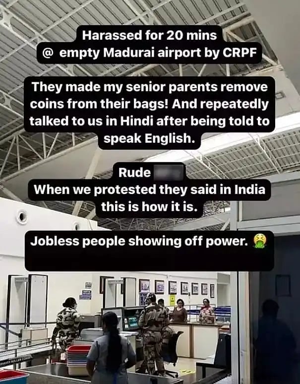 "இந்தியில் பேசு":  CRPF வீரர்களால் நடிகர் சித்தார்த் அவமதிப்பு: மதுரை விமான நிலையத்தில் நடந்தது என்ன?