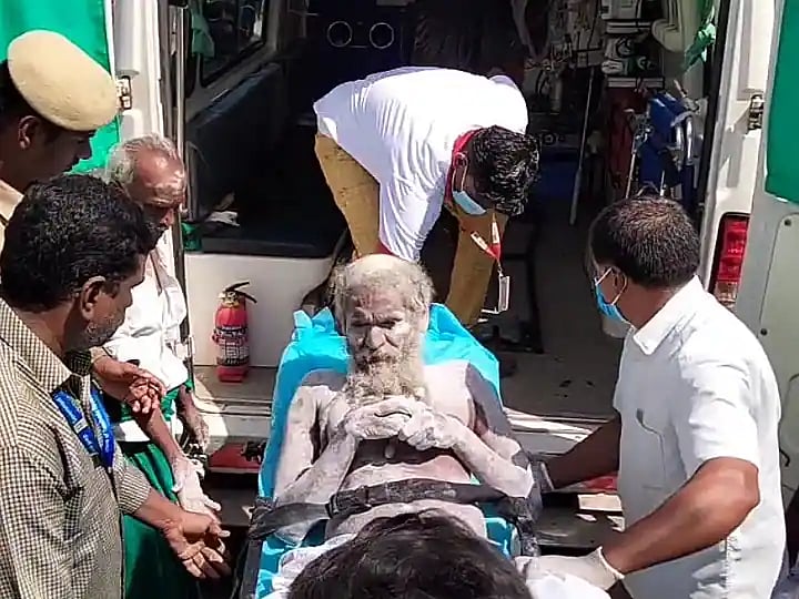 அரளி சித்தராக மாற்றப்பட்ட மனநலம் பாதித்த முதியவர்: உண்டியல் வைத்து பணம் வசூலித்த கும்பலிடமிருந்து மீட்பு!