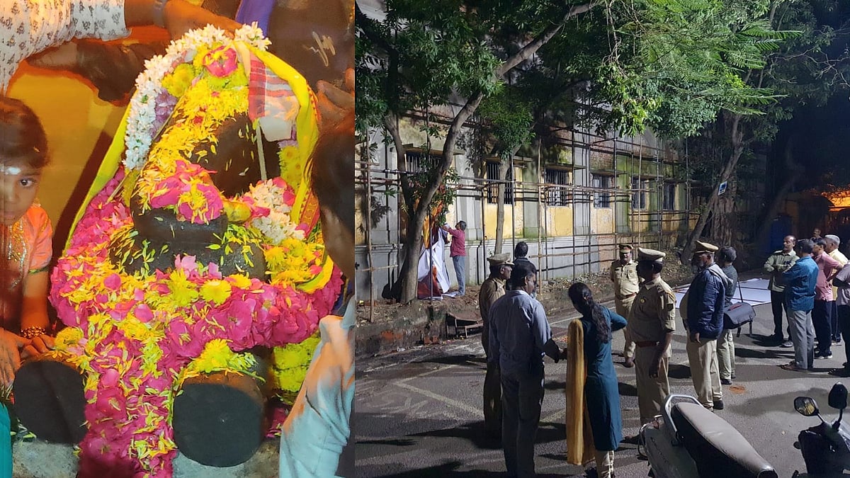 லட்சுமி யானை உயிரிழந்த இடத்தில் வைக்கப்பட்ட சிலையை அகற்றிய போலிஸ்: எதிர்ப்பு தெரிவித்த மக்கள் மீது தடியடி