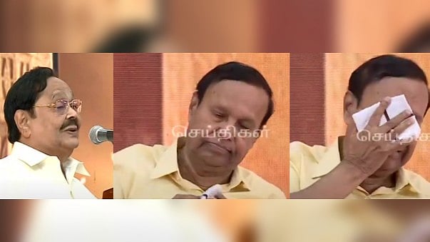 “Sorry பாலு..” : கலைஞர் சொன்னதை நினைவு கூர்ந்த அமைச்சர் துரைமுருகன் - தேம்பி தேம்பி அழுத டி.ஆர்.பாலு MP!