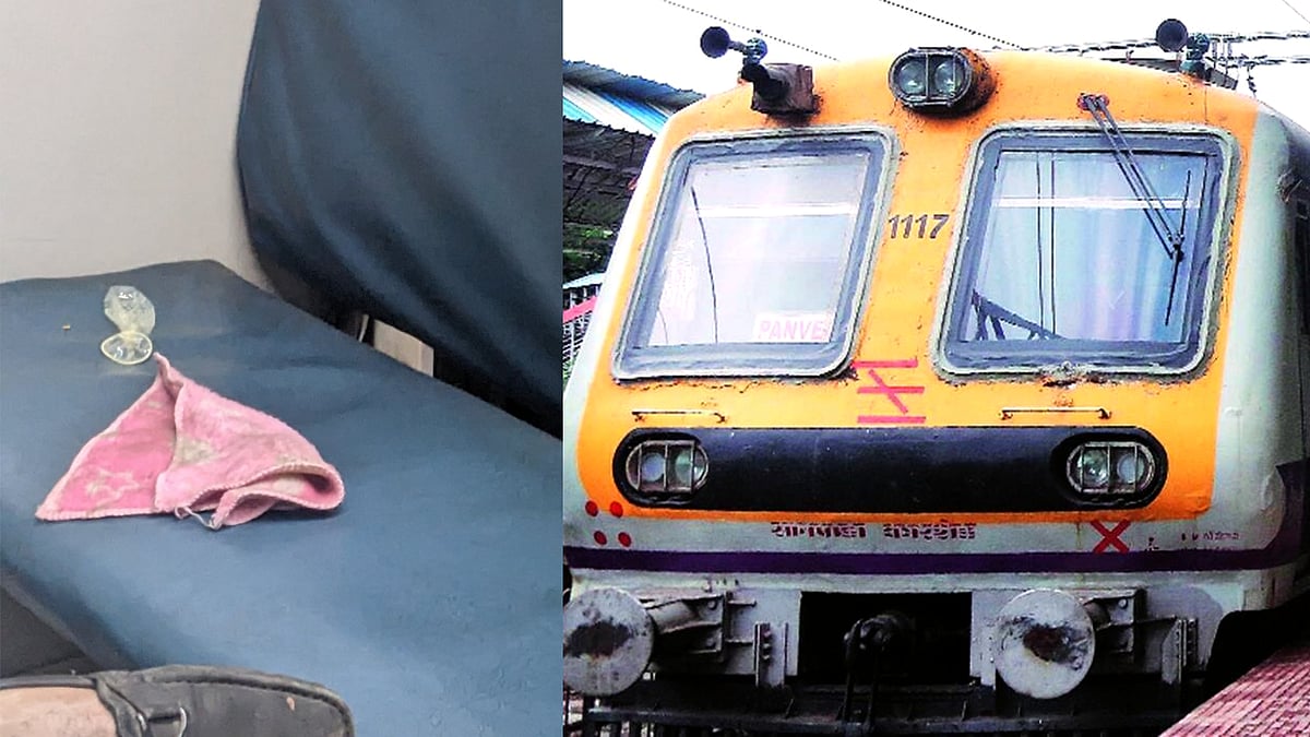 எச்சரிக்கை! - சீட்டில் கிடந்த பயன்படுத்தப்பட்ட ‘condom’.. மும்பை இரயிலில் அவலம்.. முகம் சுழித்த பயணிகள் !